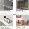 4 Tier Foldable Plastic Cloth Rack for Storage, Kitchen Cupboard, Versatile Wardrobe Organizer for Clothes, Closet for Bedroom, Living Room, Laundry Room, Study
