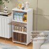 1 Tier Foldable Plastic Cloth Rack for Storage/Kitchen Cupboard/Versatile and Sturdy Wardrobe for Clothes/Storage Organizer/Closet for Bedroom/Living Room/Laundry Room/Study(White)