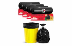 Shalimar Premium (Lavender Fragrance) Scented Garbage Bags Large Size 24x32 Inches|60 Bags (Pack of 4 Rolls with 15 Bags Each) for Dustbin Bag/Trash Bag (Black) - Perforated Box for Easy Dispensing