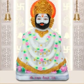 Lord Khatu Shyam Idol Statue God Shyam Dev Spiritual Puja Vastu Showpiece Figurine - Religious Pooja Murti Gift Item