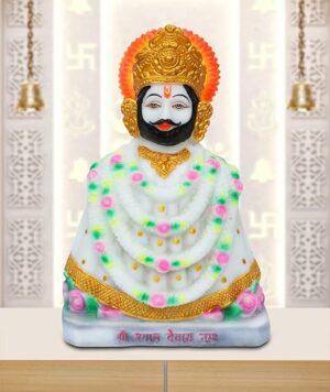 Lord Khatu Shyam Idol Statue God Shyam Dev Spiritual Puja Vastu Showpiece Figurine - Religious Pooja Murti Gift Item