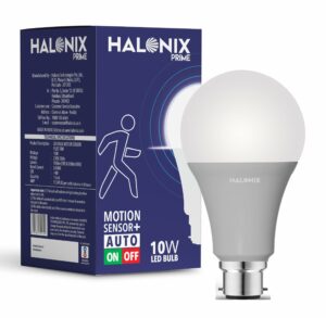 Halonix 10 Watt B22 Screw type Radar Motion Sensor LED Bulb (Auto Off Auto On) - Pack of 1, White