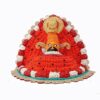 Efinito_Art_Shop Made in India Ceramic Baba Khatu Shyam Handcraft Idol of Baba Shyam Best Item for Puja and Car Dashboard, Medium, White