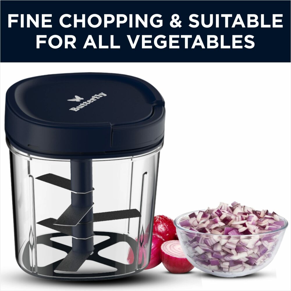 Butterfly Premium Vegetable Chopper 900 Ml, Blue - Image 4