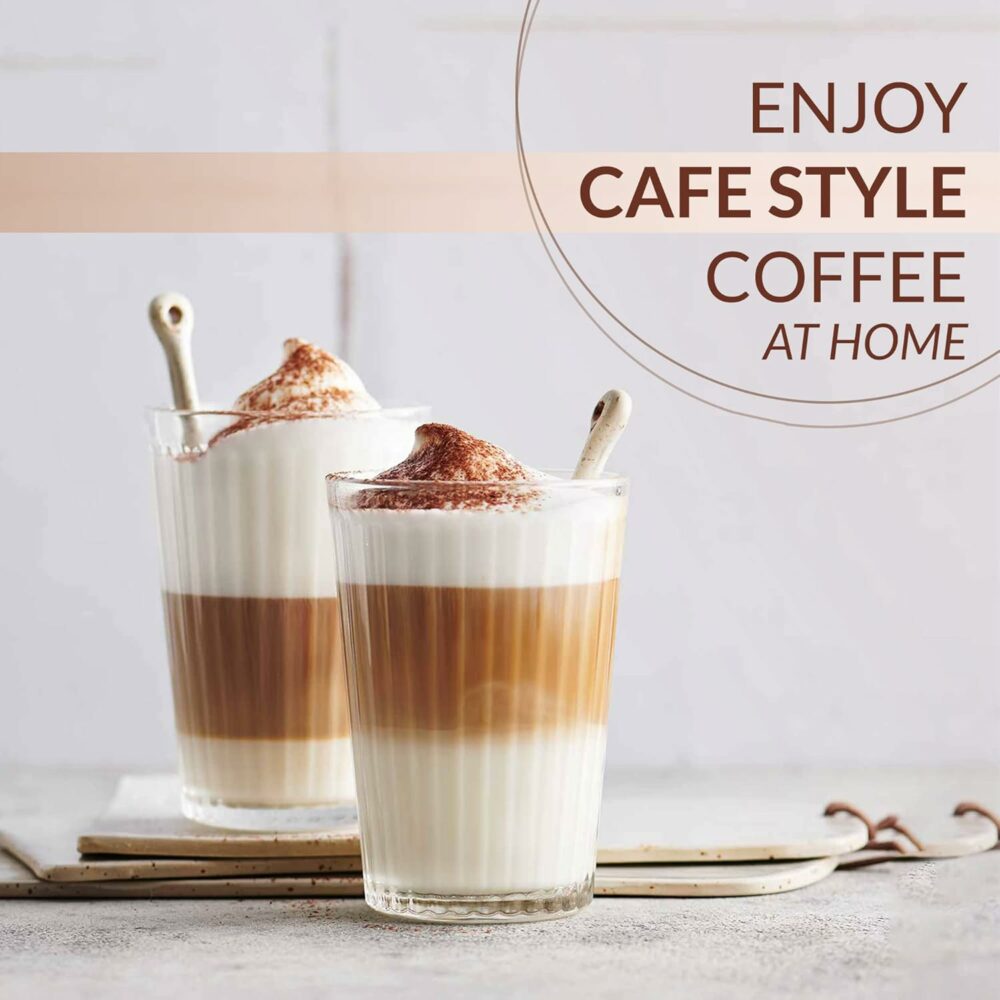 Store Swifther Handheld Coffee Frother Electric Milk Frother for Lattes Shakes Mini Foamer for Cappuccino, Frappe, Matcha, Egg Beater Hand Blender - Image 3
