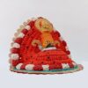 Efinito_Art_Shop Made in India Ceramic Baba Khatu Shyam Handcraft Idol of Baba Shyam Best Item for Puja and Car Dashboard, Medium, White