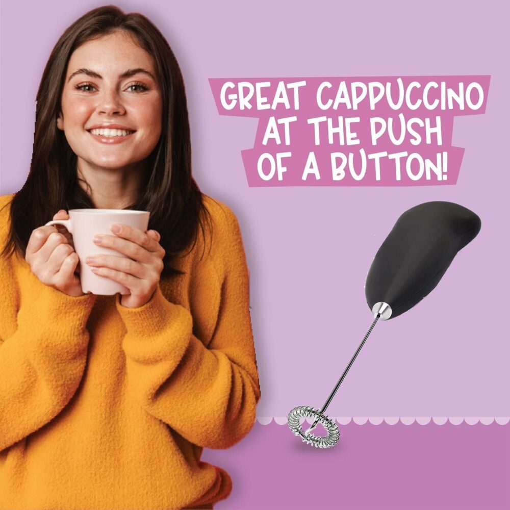International Brand Milk Frother Electric Foam Maker Classic Hand Blender Mixer Froth Whisker Latte Maker For Milk, Coffee, Egg Beater, Cafe Latte, Espresso, Cappuccino(Multicolor). - Image 3