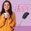 International Brand Milk Frother Electric Foam Maker Classic Hand Blender Mixer Froth Whisker Latte Maker For Milk, Coffee, Egg Beater, Cafe Latte, Espresso, Cappuccino(Multicolor).