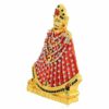 Brass Gold Plated Colourful Ricj Big Size Khatu Shyam ji Hindu Idol Home Decor Stand Puja Item Jewellery (STKL7805)