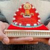 Efinito_Art_Shop Made in India Ceramic Baba Khatu Shyam Handcraft Idol of Baba Shyam Best Item for Puja and Car Dashboard, Medium, White