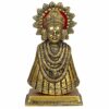 Premium Baba Khatu Shyam ji Idol Statue Showpiece for Home and Pooja Decoration | Khatu Shyam Murti for Home and Car Dashboard | Diwali Corporate Gifting (Gold, 6.5 Inches)