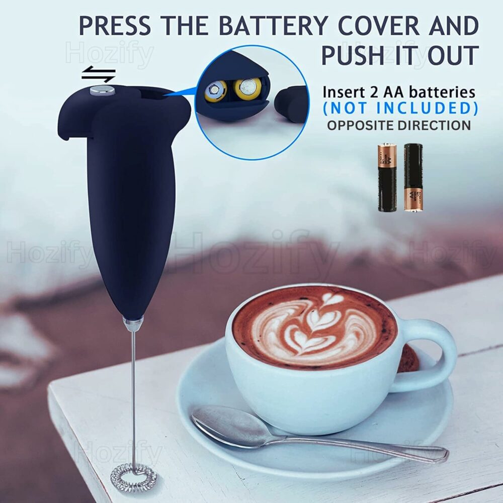 Electric Milk Frother Hand Blender,Portable Coffee Beater for Kitchen,Latte,Cappuccino,Egg Beater & Juice Mixer,Compact Foam Maker (Multicolor) - Image 2
