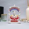 Pure Silver Coated Khatu Shyam Ji Murti Idol - Khatu Shyam ji Idol (Haare ka Sahara), Shyam Baba Murti Idol for Peace & Positivity (with Mandapam)