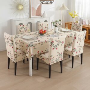 A PVC dining table cover is a type of protective covering made from PVC (polyvinyl chloride) material that is specifically designed to fit over a dining table. It is intended to protect the table surface from scratches, spills, and stains, while also providing a decorative element to the dining area.