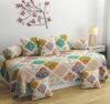 CHHILAKIYA Diwan Set Covers Cotton 8 Pieces Pure Cotton Designer Printed Standard Diwan Set (1 Single Bedsheet, 2 Bolster Covers, 5 Cushion Covers) (Coffee)