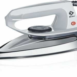 Bajaj DX 2 600-Watt Light Weight Dry Iron | Non-Stick Coated Soleplate | Anti-Bacterial Coating | 180 Degree Swivel Cord | Cool Touch Handle | 2-Yrs Warranty ?Grey?