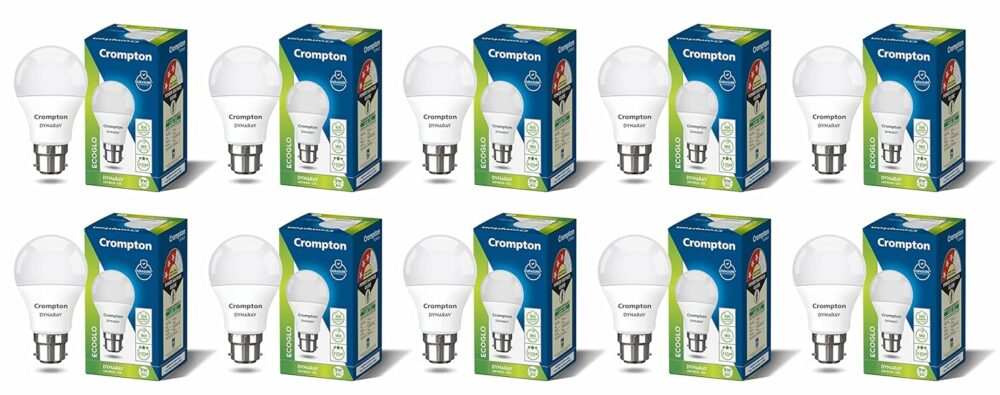 Dyna Ray LED Bulb | 9W | Cool Day Light | B22 Base | 180 Degree Coverage | 4kV Surge Protection | 440V High Voltage Protection | Pack of 10