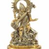 Metal Saraswati Idol, Standard Size, Gold Finish