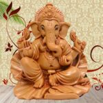 Ganesh Idol for Car Dashboard, Home Decor, Puja Ghar, Diwali Decoration, 7 x 10 x 10 cm