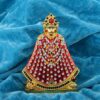 Brass Gold Plated Colourful Ricj Big Size Khatu Shyam ji Hindu Idol Home Decor Stand Puja Item Jewellery (STKL7805)
