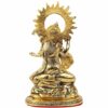 Metal Saraswati Idol, Standard Size, Gold Finish