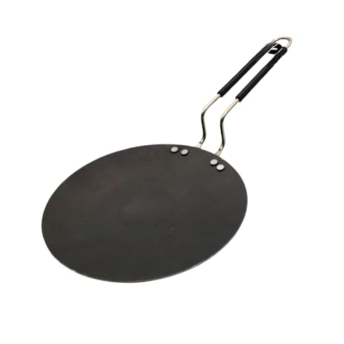 Sanskriti Exports Steel Iron Roti Tawa | Heavy Duty Tawa for Perfect Rotis and Parathas | Iron/Loha/Lokhand Tawa Pack of 1