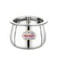 Sanskriti Exports Stainless Steel Handi With Lid For Serving And Storage Of Ghee/Dhai/Milk Etc. (500Ml) - Silver