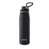 Borosil Hydra Sanskriti Exports 600 ml Stainless Steel Water Bottle | Double Wall Vacuum Insulated Flask, Black | 14 Hrs Hot & 18 Hours Cold | Ideal for Personal & Corporate Gifting