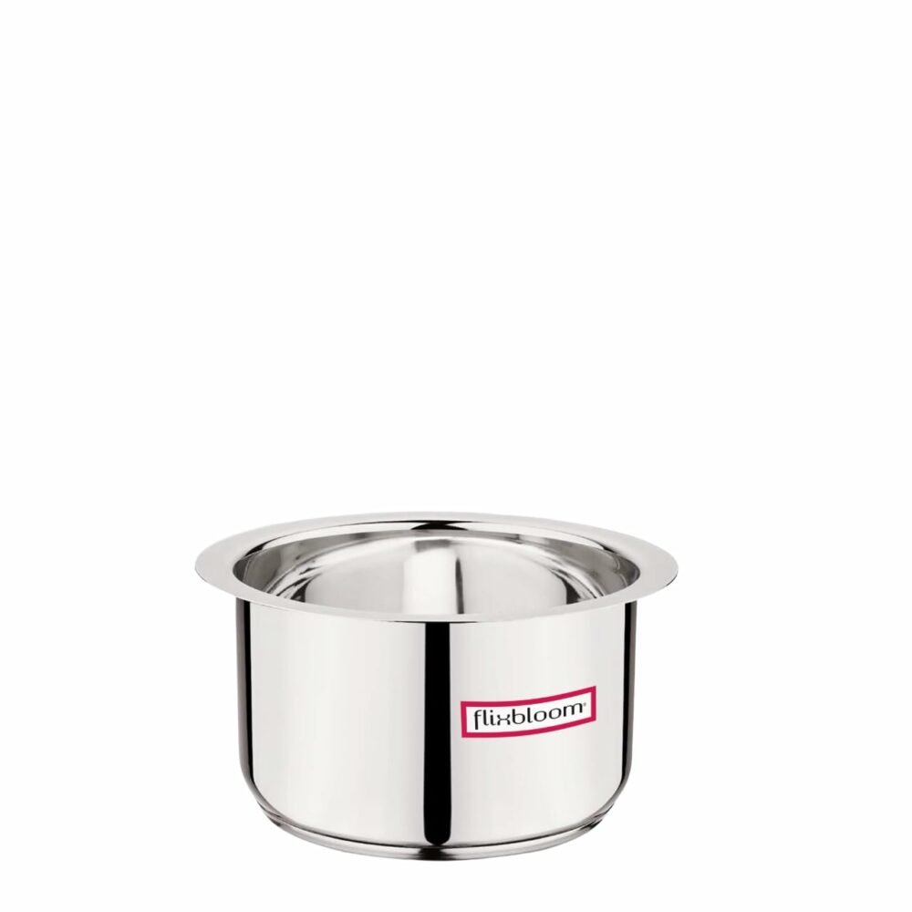 Sanskriti Exports 500 ml Stainless Steel TriPly (S A S)-Bottom Thick Guage Induction Base | LPG Friendly Kitchen Cookware Utensil Deep Pot/Patila/Bhagona/Tope for Cooking & Serving - Image 2