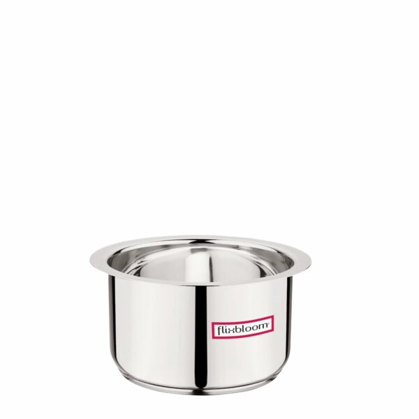 Sanskriti Exports 500 ml Stainless Steel TriPly (S A S)-Bottom Thick Guage Induction Base | LPG Friendly Kitchen Cookware Utensil Deep Pot/Patila/Bhagona/Tope for Cooking & Serving