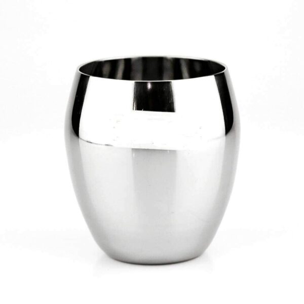 Sanskriti Exports Stainless Steel Glass Set of 6 | Unbreakable Heavy Gauge Steel Tumbler Glass Set for Drinking and Serving Water and Juice (MATKI (260 ML), Set of 4)
