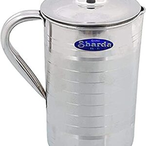 Sanskriti Exports Stainless Steel Water Jug Pitcher, 2 litres