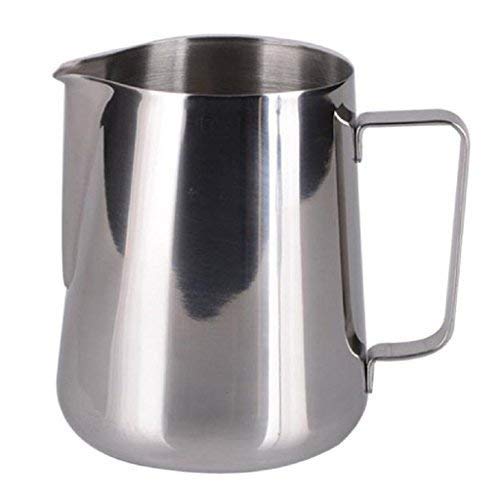 Sanskriti Exports? 1.5 Litre Stainless Steel Milk Frothing Jug | Durable Latte Art & Coffee Pitcher for Home and Caf? | Rust-Resistant, Non-Toxic, Multipurpose for Coffee, Tea, Milk, Beer