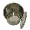 Diamond Steel Stainless Steel Atta Tanki for Kitchen| Container| Canisters| Dabba| Storage Containers for Kitchen with Lid| Drum| Pawali| Airtight Container | Pack of 1 | Size- (35 Kg Storage)