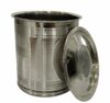 Diamond Steel Stainless Steel Atta Tanki for Kitchen| Container| Canisters| Dabba| Storage Containers for Kitchen with Lid| Drum| Pawali| Airtight Container | Pack of 1 | Size- (35 Kg Storage)
