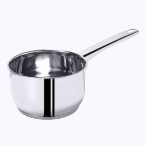 Wonderchef Venice Stainless Steel Saucepan | 1.2Litre | Tri-ply Bottom | Thick Base | Anti-Bacterial and Non-Porous Steel | Ideal for Boiling Milk, and Water or to Make Tea and Coffee