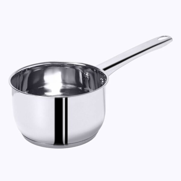 Wonderchef Venice Stainless Steel Saucepan | 1.2Litre | Tri-ply Bottom | Thick Base | Anti-Bacterial and Non-Porous Steel | Ideal for Boiling Milk, and Water or to Make Tea and Coffee