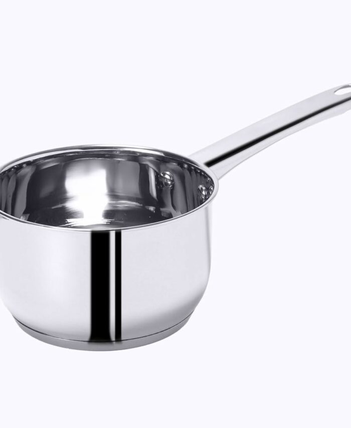 Wonderchef Venice Stainless Steel Saucepan | 1.2Litre | Tri-ply Bottom | Thick Base | Anti-Bacterial and Non-Porous Steel | Ideal for Boiling Milk, and Water or to Make Tea and Coffee