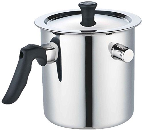 Sanskriti Exports Stainless Steel Double Wall Milk Boiler Storage with Single Bakelite Handle (1.5 Litre)