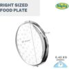 Stainless Steel Thali Plate Set with Lid, Set of 2, Indian Kitchenware Dinner Plates