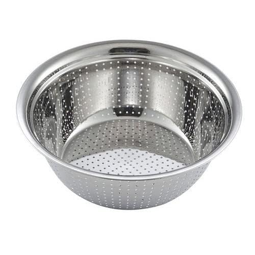 Strainer Stainless Steel | Colander Strainer Hole Bowl | Channi Bowl for Washing Fruits and Vegetables Size- 2 Set of -1 PCS