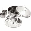 Sanskriti Exports Stainless Steel Spice Box Set of 10 Pieces - 1225 ml