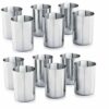 Sanskriti Exports (Pack of 12 Stainless Steel Water, Juice and Serving Glass Set Water/Juice Glass (300 ml, Steel)