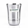 Stainless Steel ? Mirror Finish Dining Glass Set | Multipurpose Drinkware for Home & Office | Ideal for Serving Water | Juice | Cold Drinks | Lemonade | Dishwasher Safe | Set of 6 | 300 ml Each