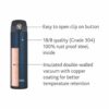 Stainless Steel Water Bottle 500 ml Double Wall Insulation Blue - Keeps Drinks Hot for 16 Hours Cold for 18 Hours Ideal for Office Gym School College