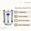 Sanskriti Exports Stainless Steel Water Juice Glasses Set of 24 with Unique Shape for Dining Accessories - Image 3