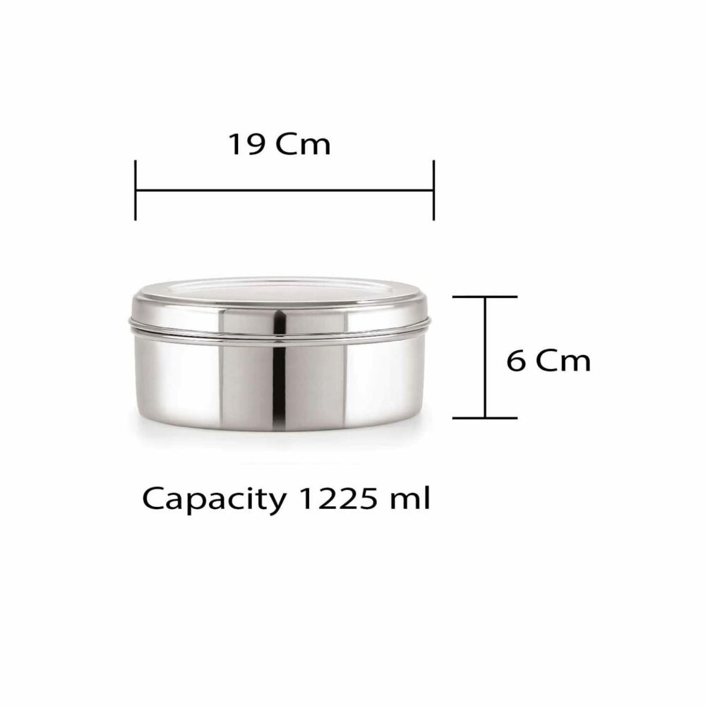 Sanskriti Exports Stainless Steel Spice Box Set of 10 Pieces - 1225 ml - Image 4