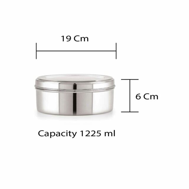 Sanskriti Exports Stainless Steel Spice Box Set of 10 Pieces - 1225 ml