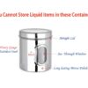 Stainless Steel Airtight Kitchen Storage Canisters Set of 6 See Through Containers for Spices Tea Coffee 1 Kg Capacity