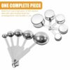 Sanskriti Exports? 10Pcs Measuring Cups and Spoons Set - Stainless Steel Measuring Cup with Scales of 2 Units, Dry & Wet Food Measuring Cup for Cooking and Baking, Ideal for Chefs & Home Cooks (Silver)